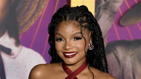 halle bailey hot|Halle Bailey Shows Off Her Postpartum Body in Shimmery Bikini